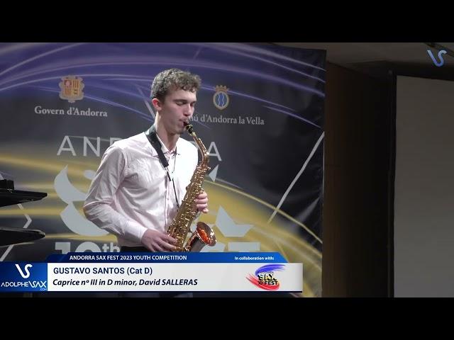 ANDORRA SAX FEST 2023: Gustavo Santos plays Caprice III, David SALLERAS