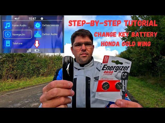 STEP BY STEP Tutorial: How to CHANGE THE BATTERY in the HONDA GOLDWING KEY