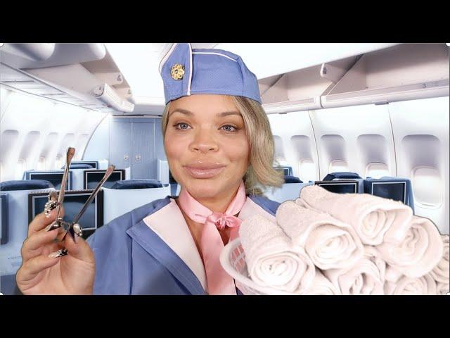 ASMR First Class Flight Attendant (Personal Attention)