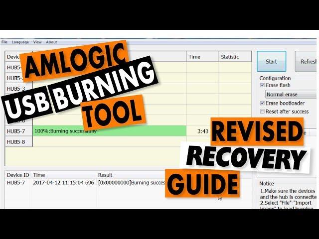 Amlogic USB Burning Tool Recovery Guide: Revised Tutorial