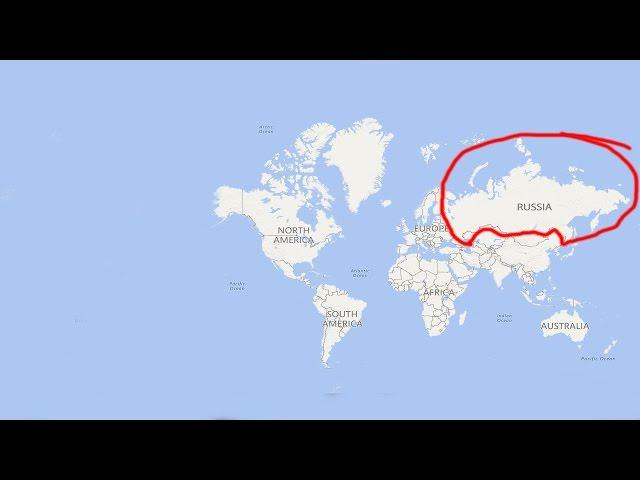 How BIG is Russia??? Watch this!