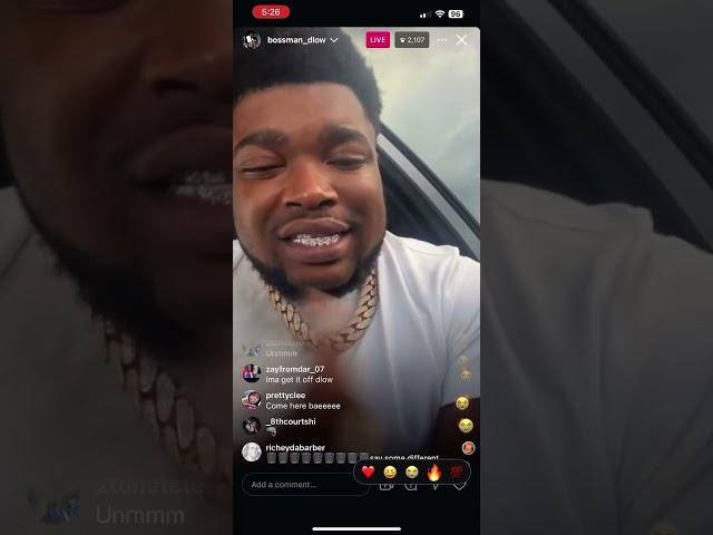 Bossman Dlow Instagram Live Unreleased Snippet  8/2/24