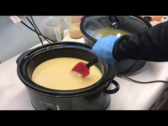 Making Moringa & Turmeric Soap Hot Process