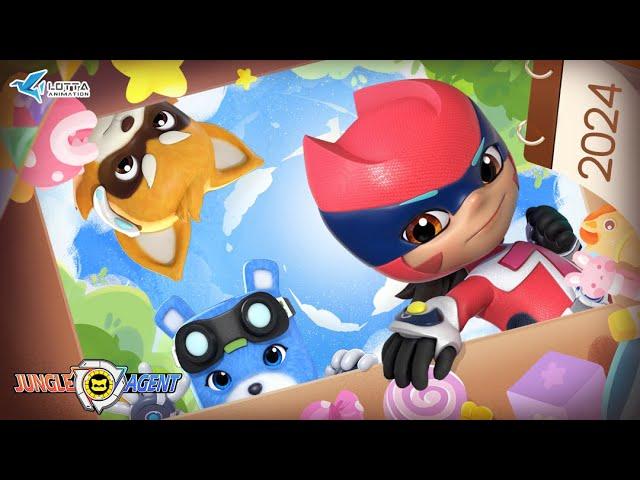 Happy New Year, Jungle Agent  | Say hi to 2024 | Robot | Animals | Kids Cartoon | Toys | English