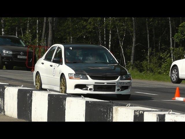 900hp Mitsubishi Lancer EVO 9 AMS Unlim 500+ Training day 23.06.2012 break down