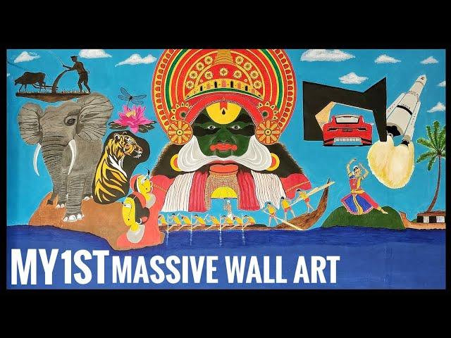 My first massive wall art - Acrylic paint - 360 hours