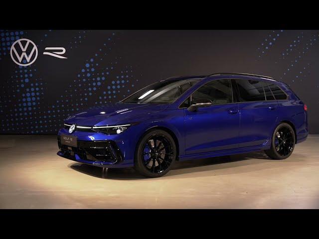 Volkswagen Golf R Variant Design Preview in Lapiz Blue in Studio