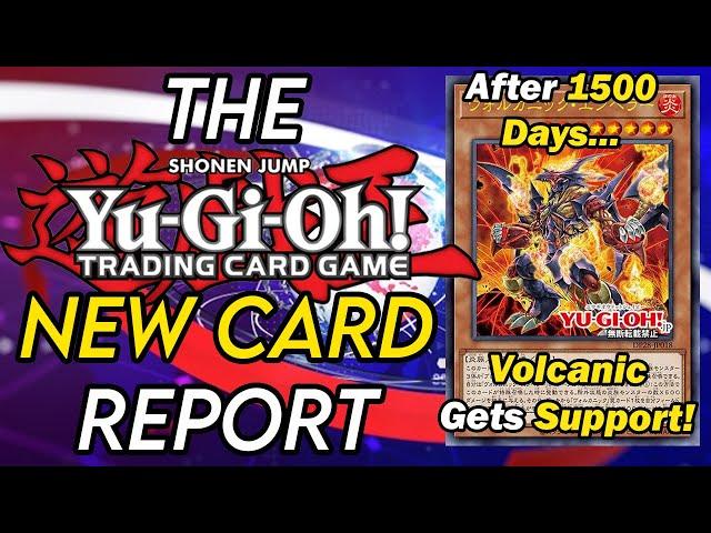Yugioh New Card Report: Volcanic Support Has Arrived!