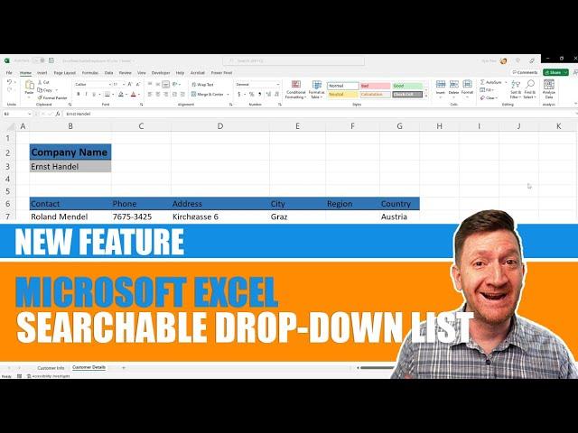 Brand New Microsoft Excel Feature - Searchable Drop-Down Lists