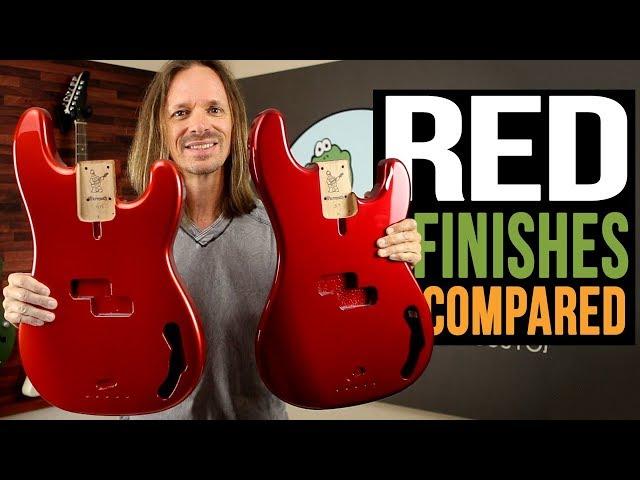 Red Guitar Finishes Compared