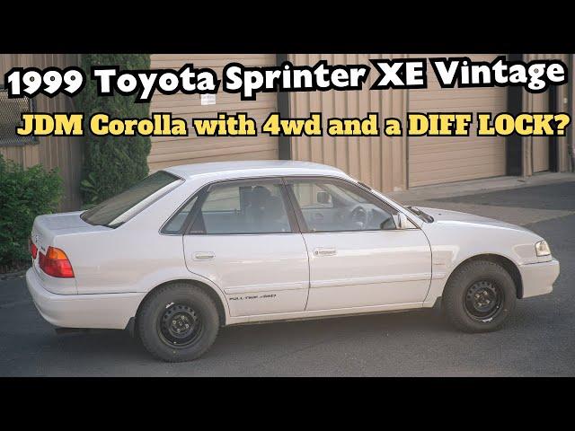 This 1999 4WD Toyota Sprinter / Corolla from Japan is the BEST al season commuter? || PoV Drive JDM