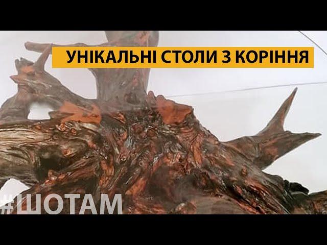 Виробляє столи з коріння | #ШоТам