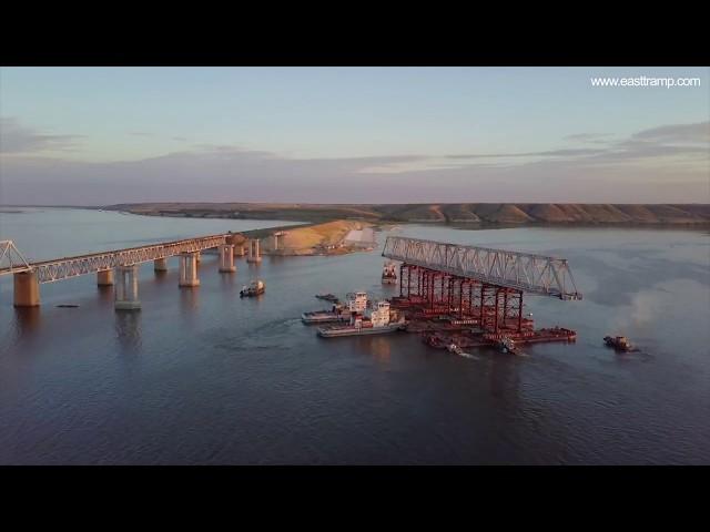 Строительство моста на р. Дон. Волгоградская область, п. Логовский.