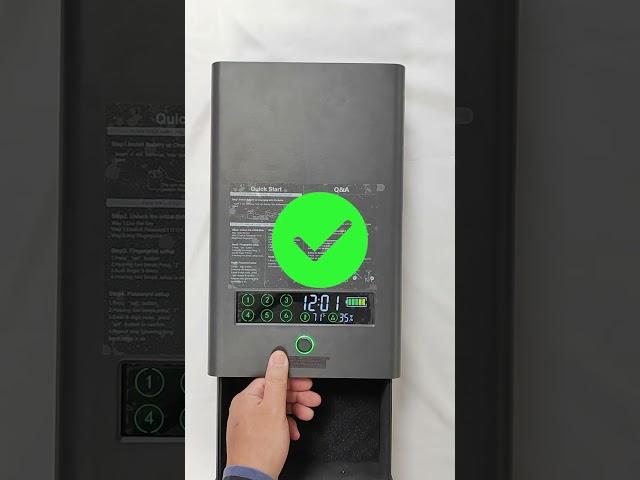 Setting video of gun safe of K803
