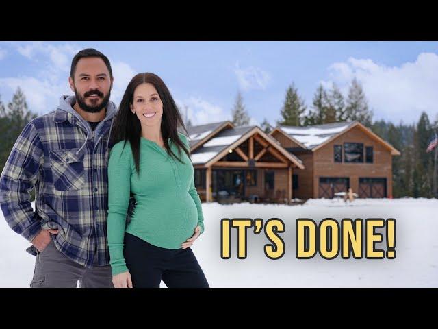 Our Concrete Log Home Is Officially FINISHED! (5 Years Building On Raw Land)