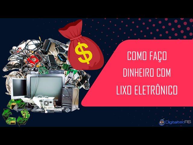 Como fazer dinheiro com lixo eletrônico - Um pouco do meu trabalho com Tv's e reciclagem de peças