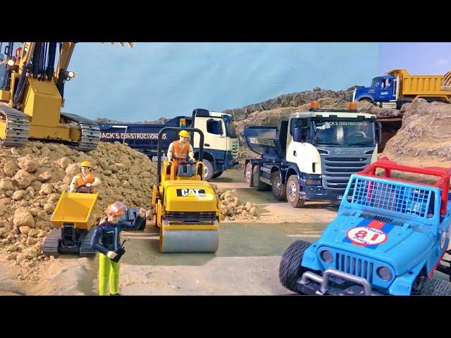 BRUDER Toys & Trucks for Children -  RC Excavators Adventure: Dino Discoveries in Jack City!