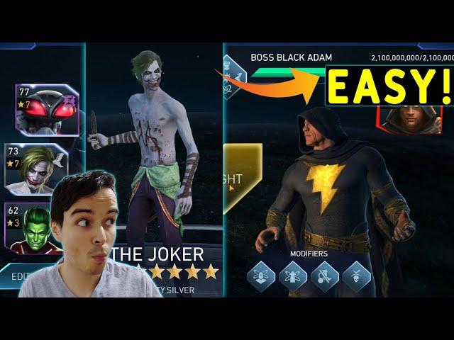 Silver Joker Makes Final Boss Black Adam Easy Injustice 2 Mobile
