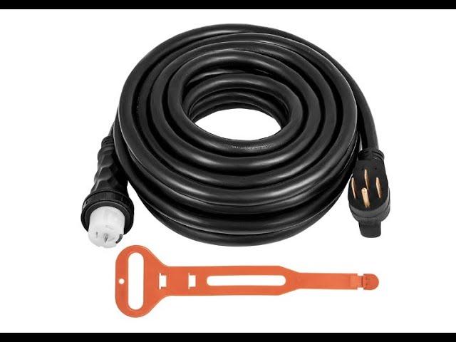 Mophorn 10Ft 50 Amp Generator Extension Cord STW 6/3 + 8/1 Generator Cord 125V 250V UL - Overview