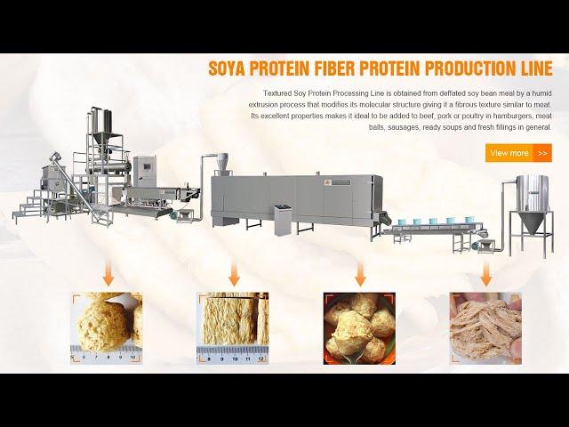 Soya Chunks Machine / Soya Nugget Machine / Textured Soya Protein Machine/ Vegan meat process line