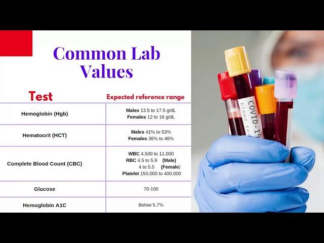 CCMA Lab Value and Vital Signs Ranges #MedicalAssistant | HIGHLY REQUESTED VIDEO