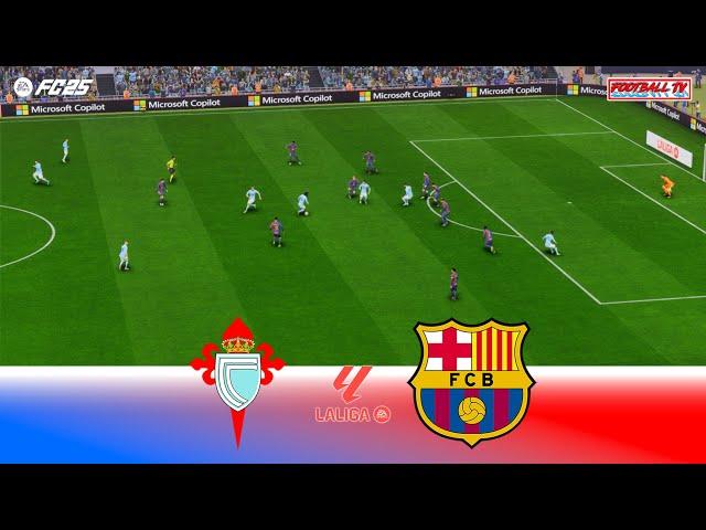 Celta Vigo vs Barcelona - La Liga 24/25 | Full Match All Goals | FC 25 Gameplay PC