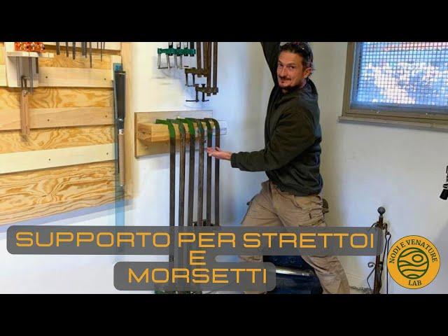 COME REALIZZARE UN SUPPORTO PER STRETTOI E MORSETTI - CLAMPS RACK - fai da te