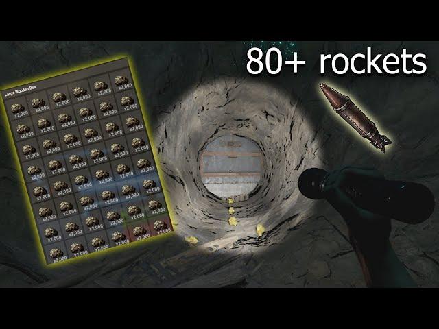 80 rocket insanely loaded cave base raid