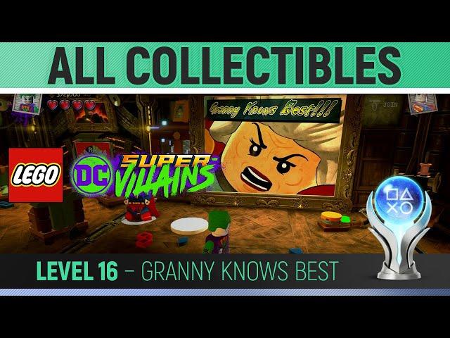 LEGO DC Super-Villains - Level 16 - Granny Knows Best  100% All Collectibles Guide