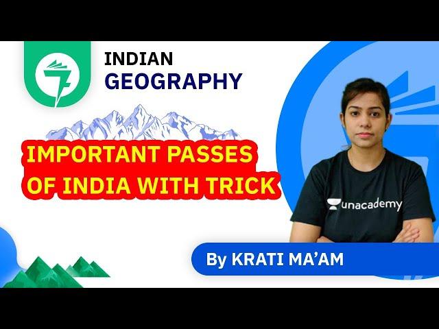 7-Minute GK Tricks | Important Passes of India with Trick | By Krati Ma'am