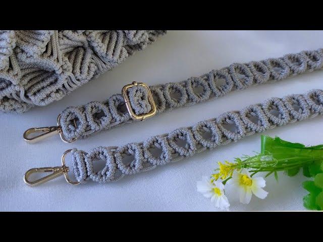 DIY tali panjang tas tali kur - bag strap macrame