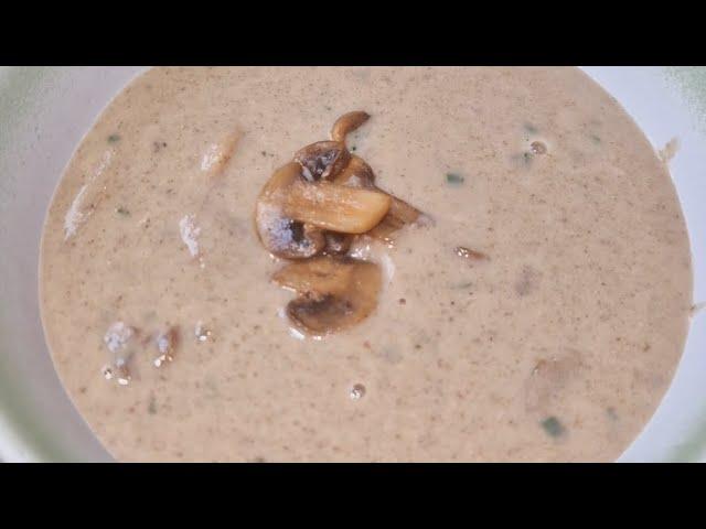 حساء الفطر بزاف بنين بمقادير بسيطة soupe de champignons 