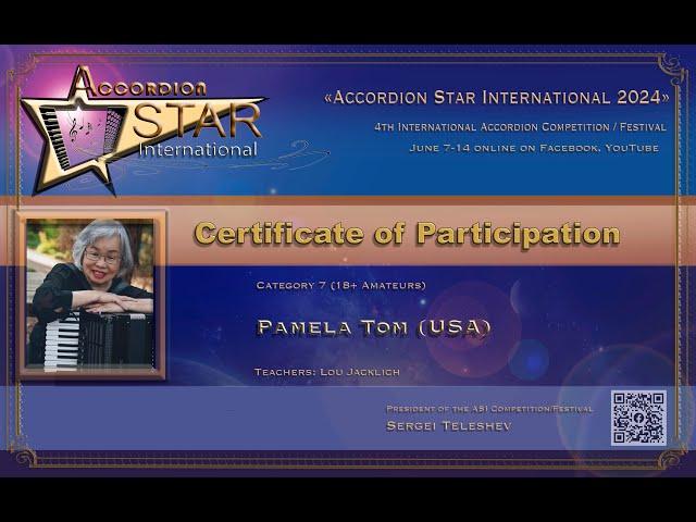 Accordion Star International 2024 Pamela Tom (USA) Cat 7 (18+ Amateurs)