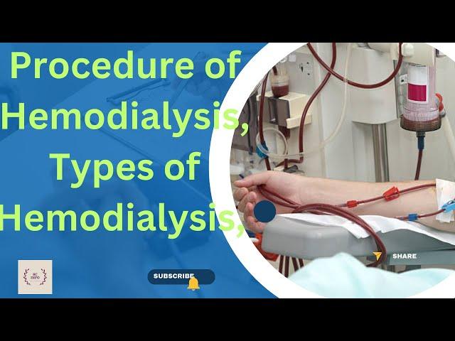 Dialysis, Hemodialysis, Procedure of hemodialysis, Types, Advantages & disadvantages of hemodialysis