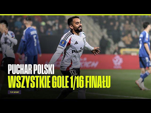 WSZYSTKIE GOLE 1/16 FINAŁU PUCHARU POLSKI 2024/25