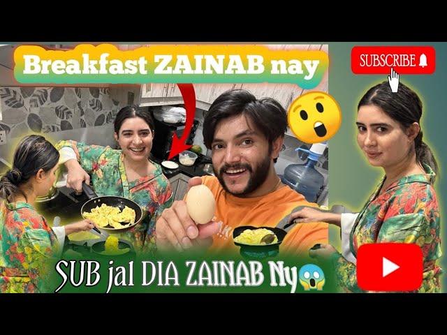 Anda paratha nashta bana rhi zainab ️