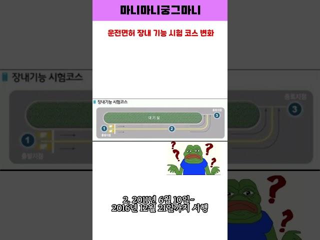 운전면허 장내 기능 코스 변화#장내기능시험#운전면허#쇼츠