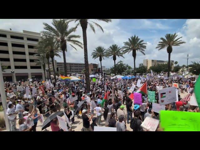 Thousands protest in Jacksonville area during ‘No Kings’ demonstrations; no arrests reported