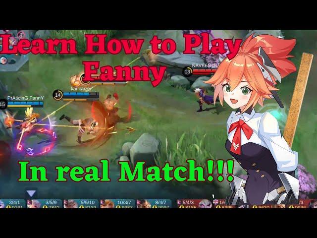 Fanny tutorial 2023 | how to play fanny in actual match |