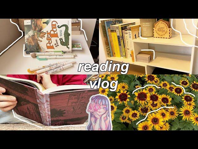 building a desktop bookshelf, reading a children's classic & watching too many movies | reading vlog