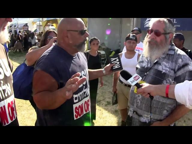 Rabbi confronts Christian street-preacher, Ruben, proselytizing at Israeli Independence Fair in L.A.