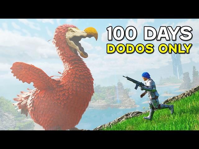 I Had 100 Days To Beat ARK With Just DODOS!