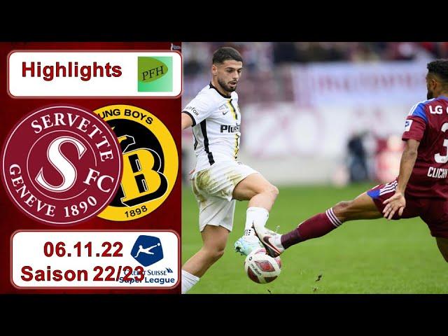 Highlights: Servette - Genf FC vs BSC Young Boys (06.11.2022)