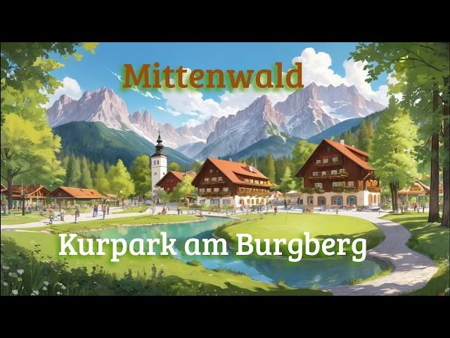 Mittenwald, Kurpark am Burgberg | Walking Tour | Alps & Karwendel Range Views