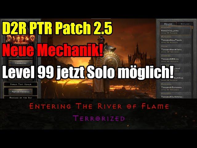 D2R PTR Patch 2.5 | Neue Mechanik! | Level 99 Solo möglich!