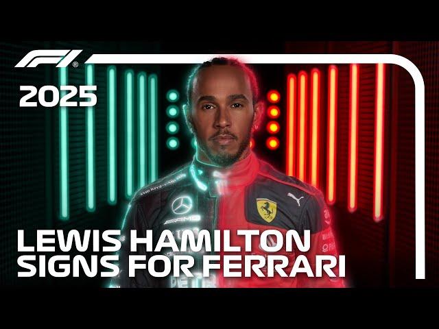 Lewis Hamilton Joins Ferrari For The 2025 F1 Season!