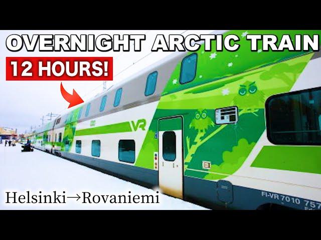 Riding on Arctic Circle Sleeper Train from Helsinki to Rovaniemi | Santa Claus Express️