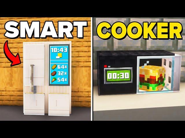 Minecraft: 10+ Working Kitchen Build Hacks!