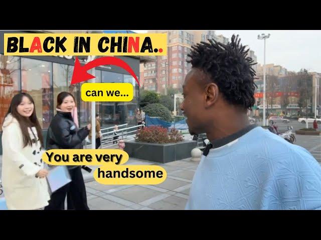 when you're the only black man in the streets of china this is what happens