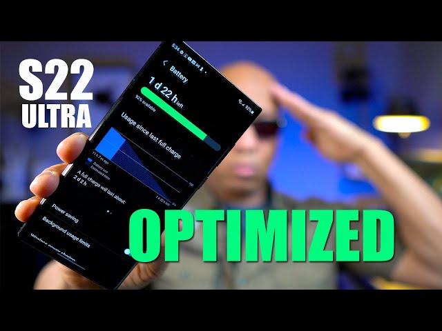 Galaxy S22 Ultra OPTIMIZE BATTERY Life - TOP 10 TIPSEPIC Tutorial!